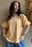 Atik Bubble Sleeve Top Tuscan Sun /9=